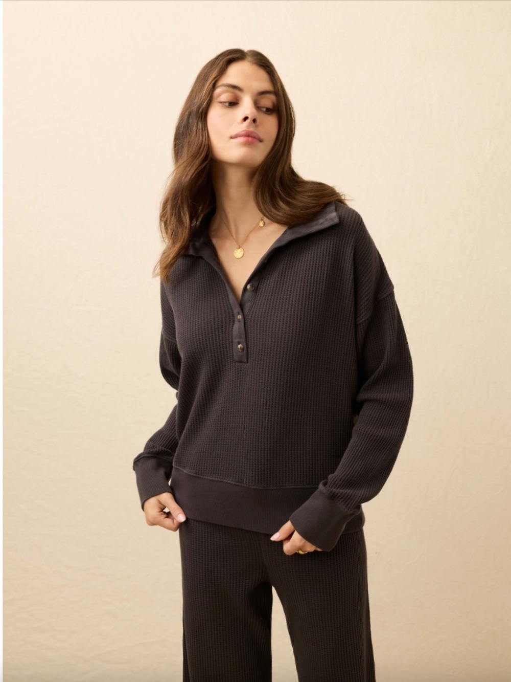 Faherty Apres Waffle Henley